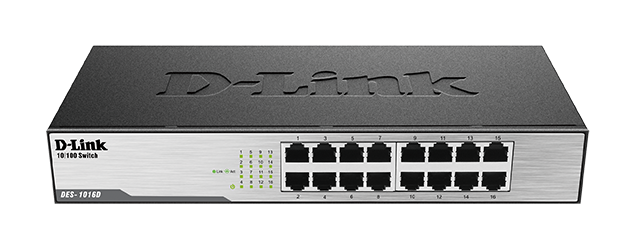 16‑Port Fast Ethernet Unmanaged Desktop Switch
